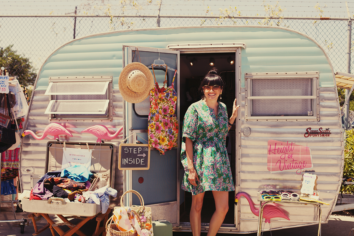 Vanessa from Height of Vintage | Height of Vintage Airstream Boutique | Vintage Clothing in Houston TX | Fashion Truck Collection City Centre