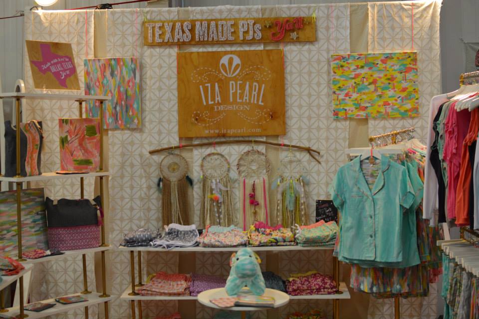 Iza Pearl Handmade Pajamas at Pop Shop Houston Modern Craft Fair June 2015