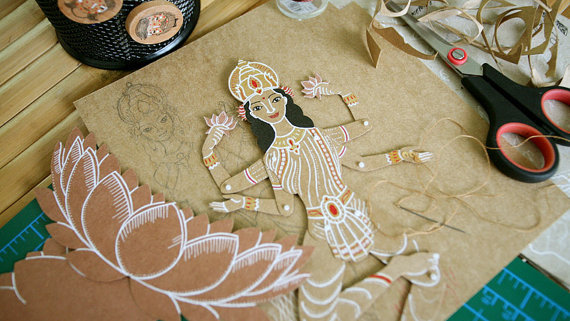 MD Paper Dolls | Hindu Deities by Maria Dubrovskaya | Paper Sculpture