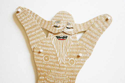 MD Paper Dolls | Silly Yeti Paper Sculpture by Maria Dubrovskaya