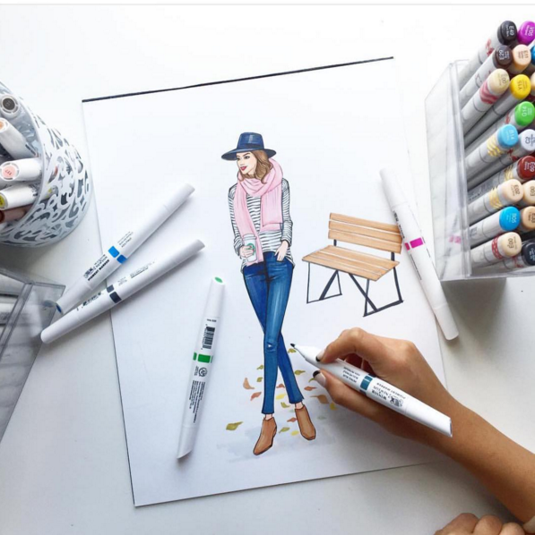 Rongrong DeVoe Fashion Illustrator Artists to Follow on Instagram