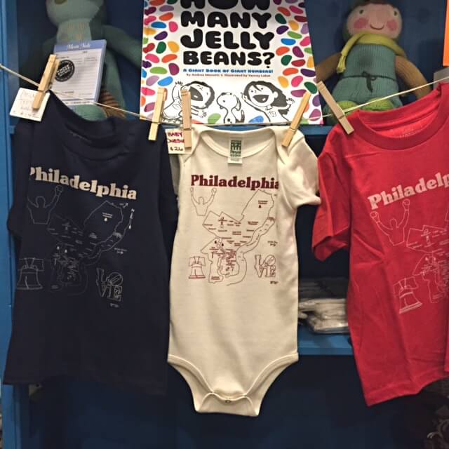 philadelphia onesies | Handmade Baby Clothes Philadelphia PA | The Little Apple Shop Manayunk | Shopping in Philly
