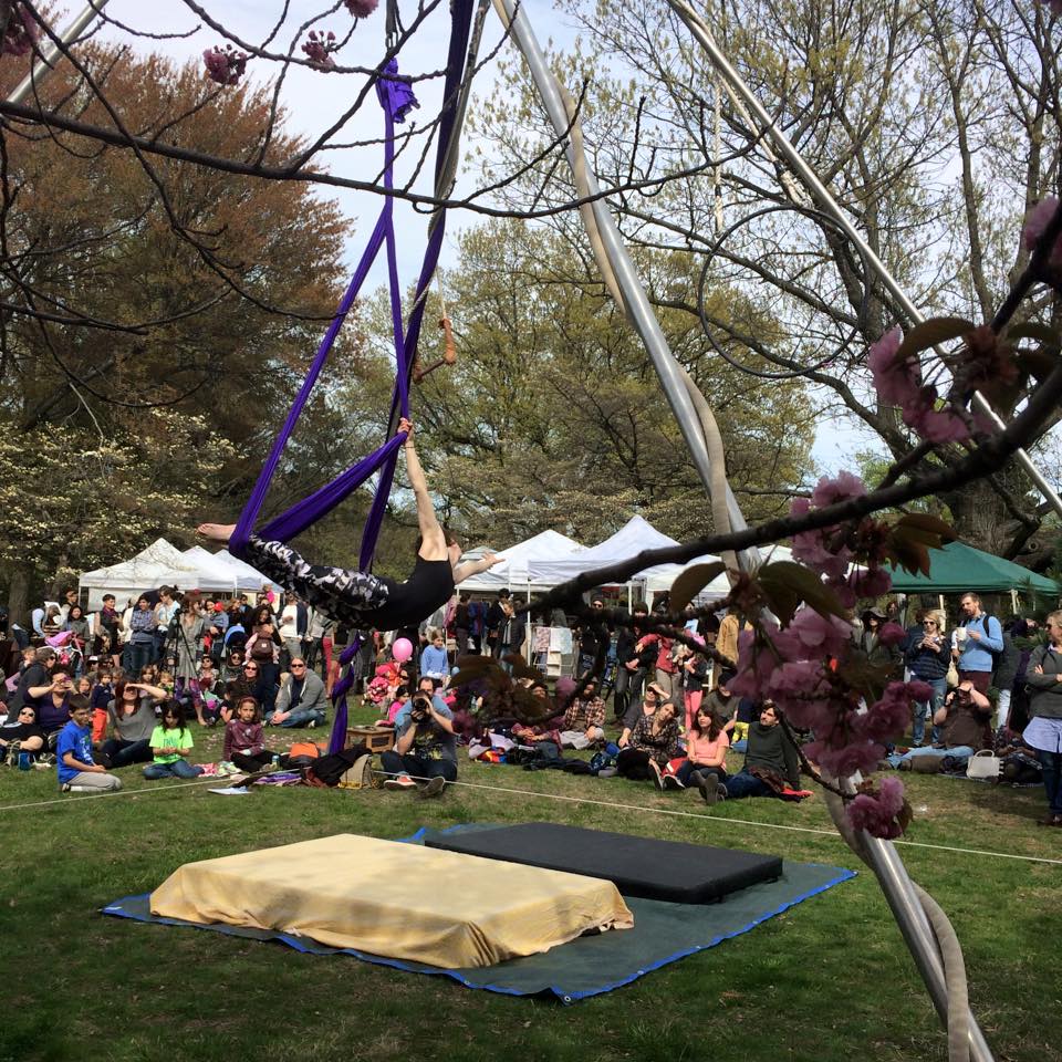 acrobats at go west craft fest west philadelphia