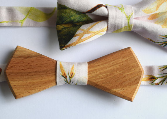wooden bow tie by tereza varga