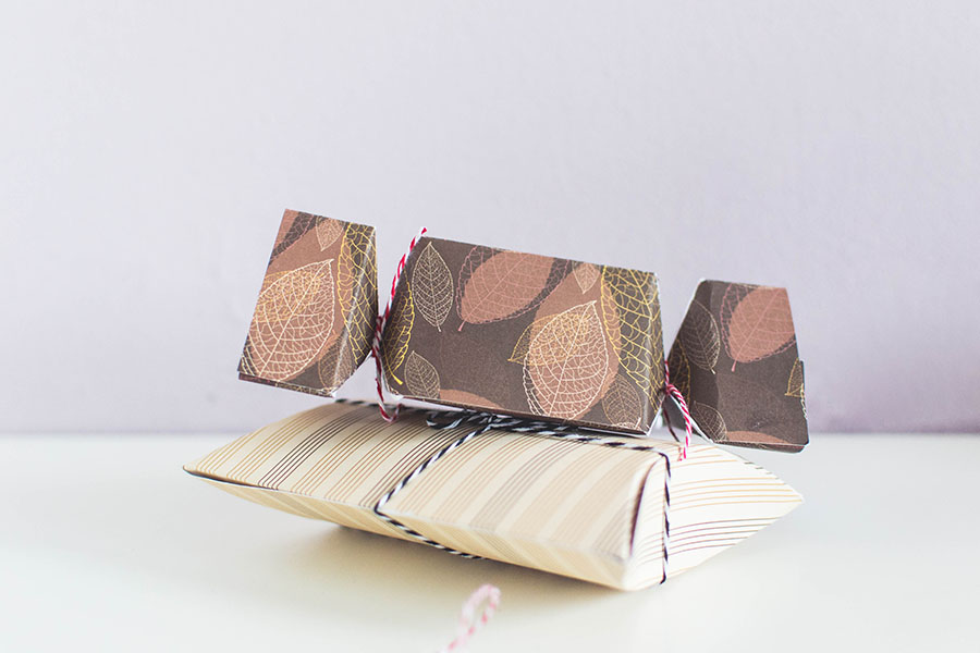 Foldable Autumnal DIY Gift Packages