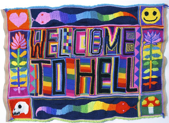 Paul Yore Welcome To Hell Tapestry Image From Website