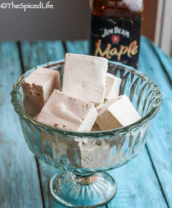 Salted-Maple-Bourbon-Marshmallows Marshmallow Recipe Round Up