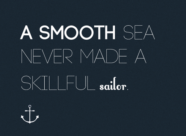 a smooth sea quote by pop shop america