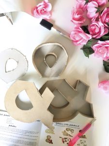 floral ampersand diy kit by home made luxe sub box