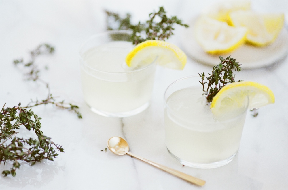 the summer sun lemon thyme cocktail recipe pop shop america