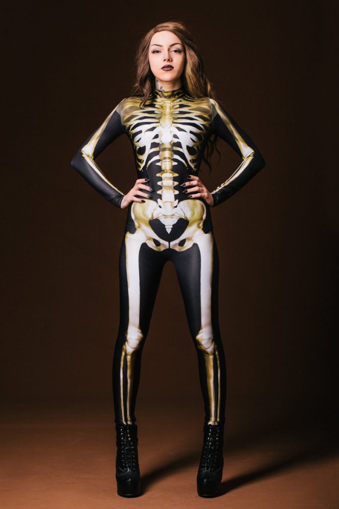 skeleton halloween catsuit - pop shop america