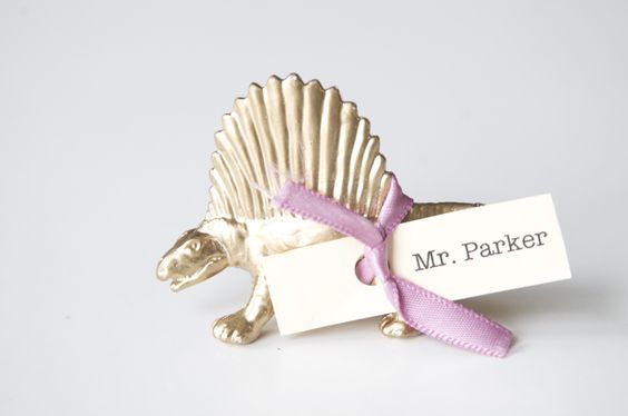 solo gilded dinosaur placecard wedding diy pop shop america