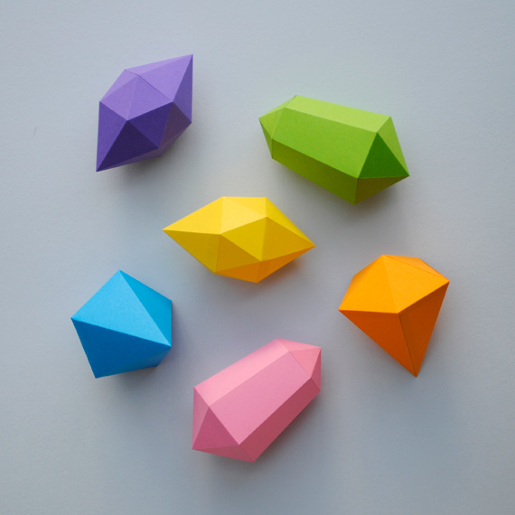 paper-gem foldable boxes
