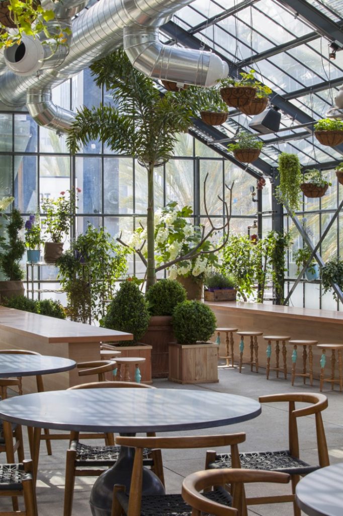 dining room at Roy Choi's Commissary on Gardenista