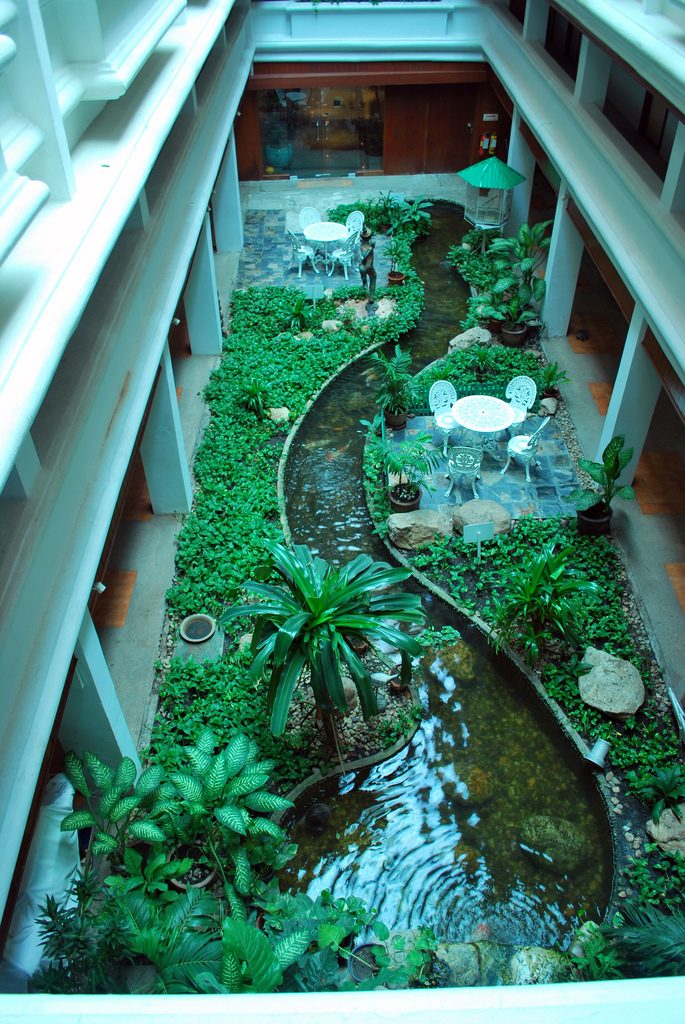 indoor atrium greenhouse inspiration