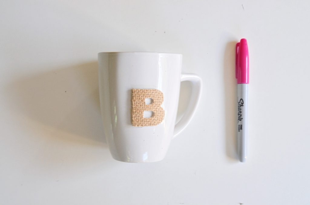 diy coffee mug monogram with sharpie pop shop america