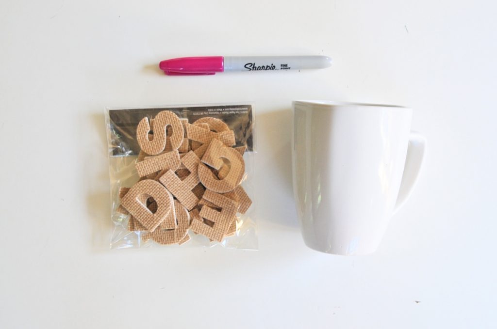supplies for dotted stippling sharpie coffee mug