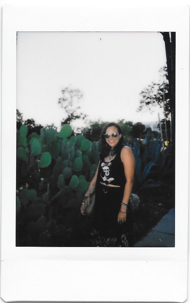 michelle with cactus austin tx polaroid instax mini 9
