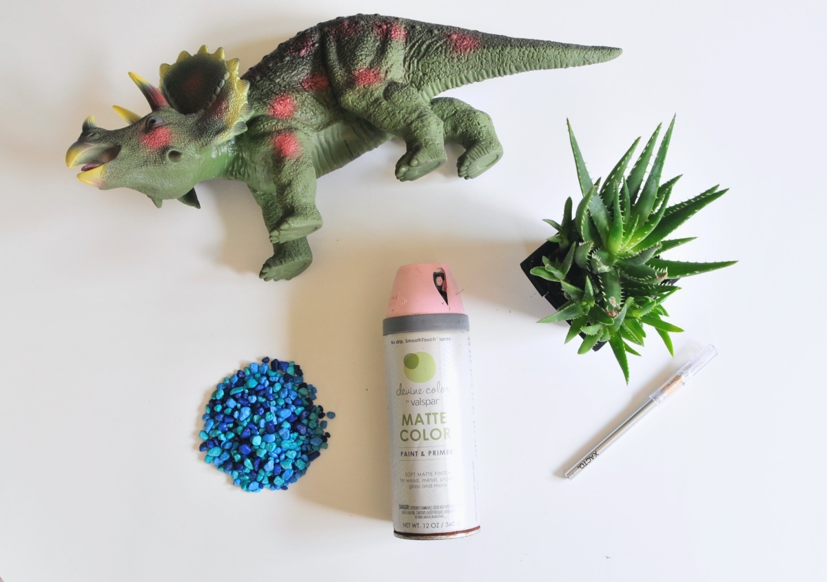 supplies to make a dinosaur planter pop shop america