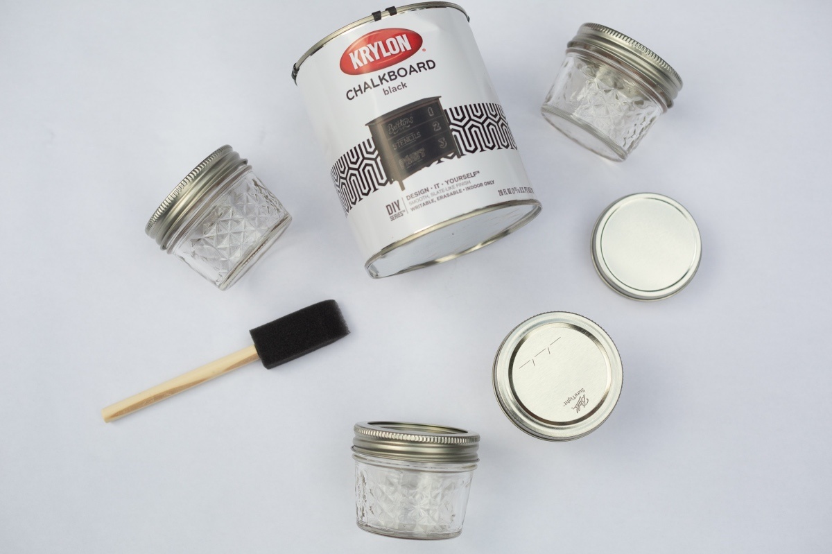 supplies to make chalkboard mason jars craft in style box