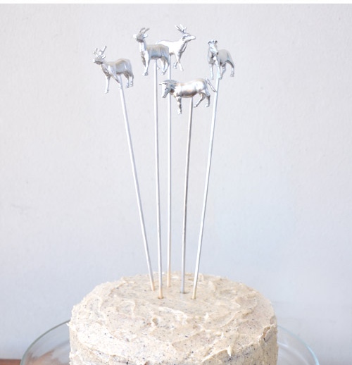 silver party cake toppers diy pop shop america