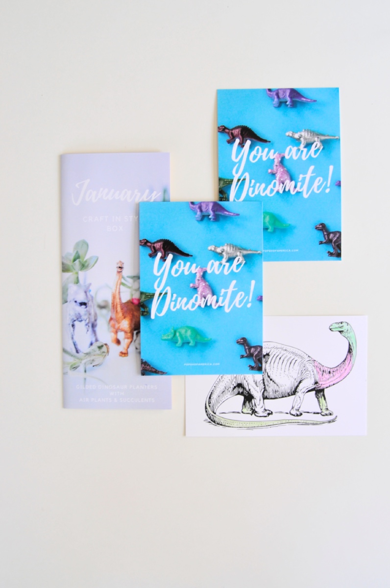 you are dinomite january craft in style arts and crafts subscription freebie