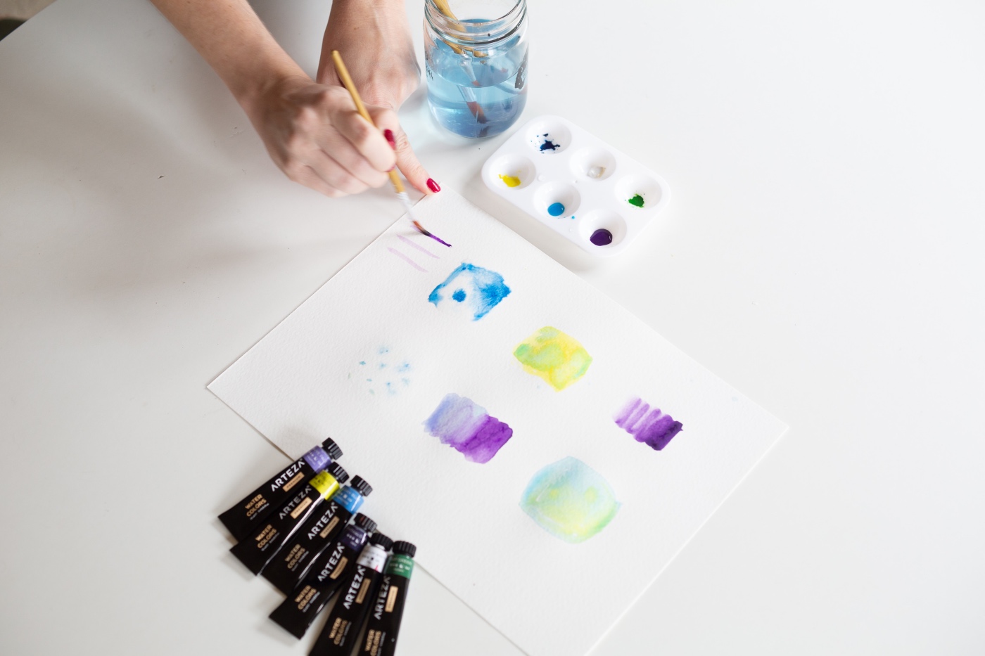 controlled color blending with watercolor painting beginners guide