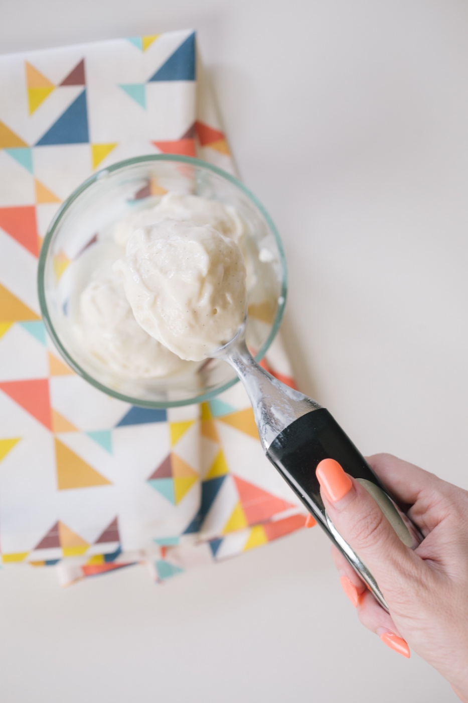 serving finished triple vanilla bean frozen yogurt recipe pop shop america