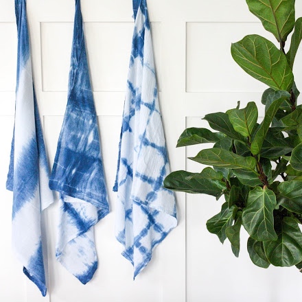 indigo dyed tea towels craft tutorial houses even blog pop shop america
