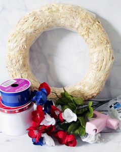 DIY Patriotic Wreath Supplies