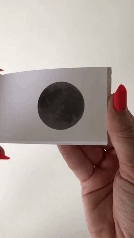 Moon Phase Flip Book DIY Pop Shop America