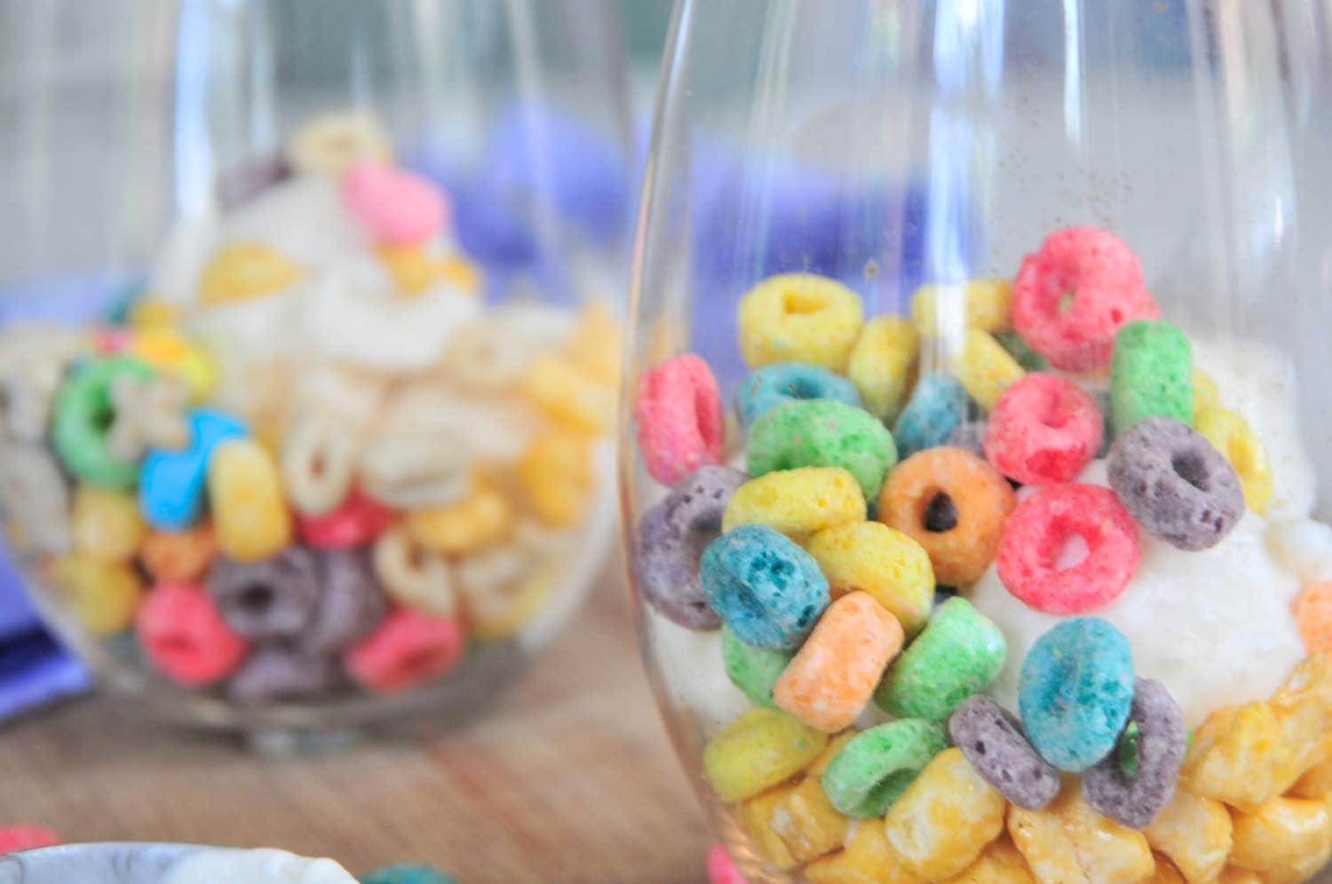 close up of breakfast cereal frozen yogurt parfaits pop shop america