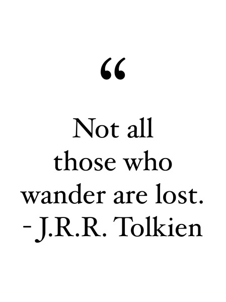 not all those who wander are lost quote jrr tolkien pop shop america