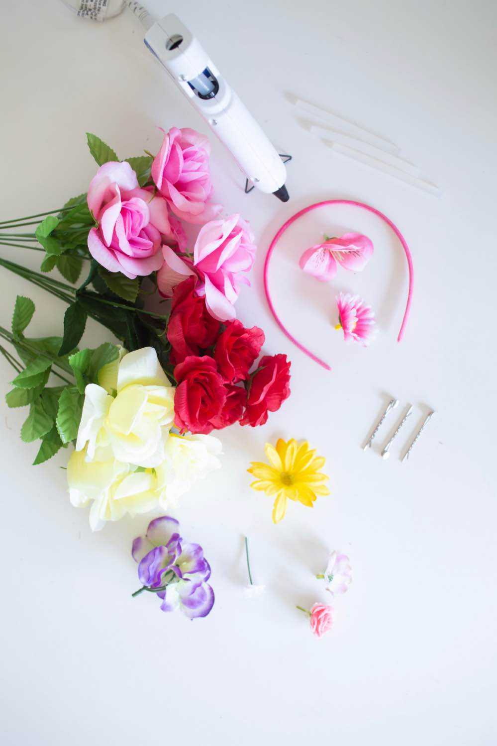 How to Make a Flower Crown with Fake Flowers [Easy DIY Tutorial