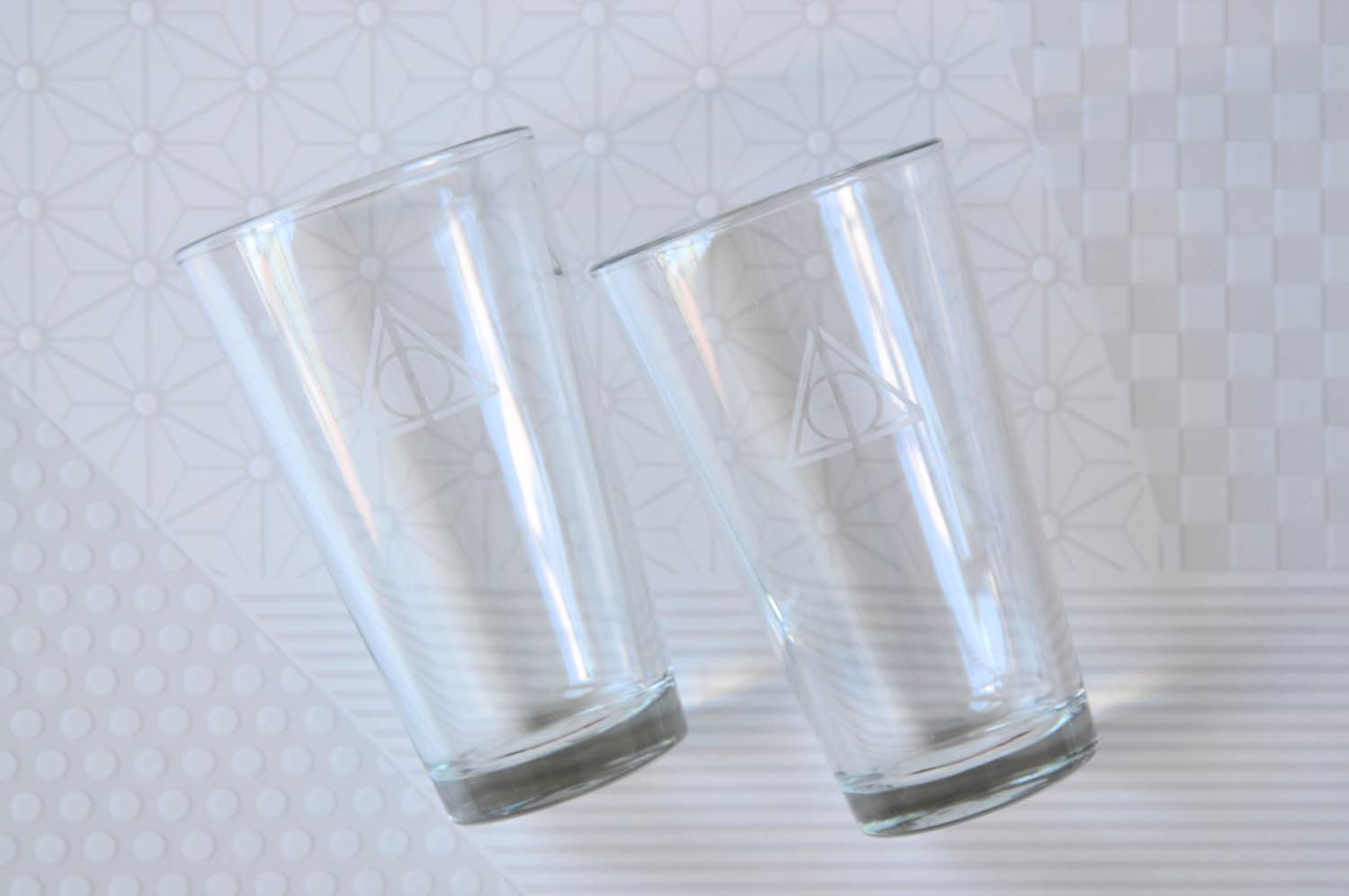 finished deathly hallows glass etched drinkware pop shop america