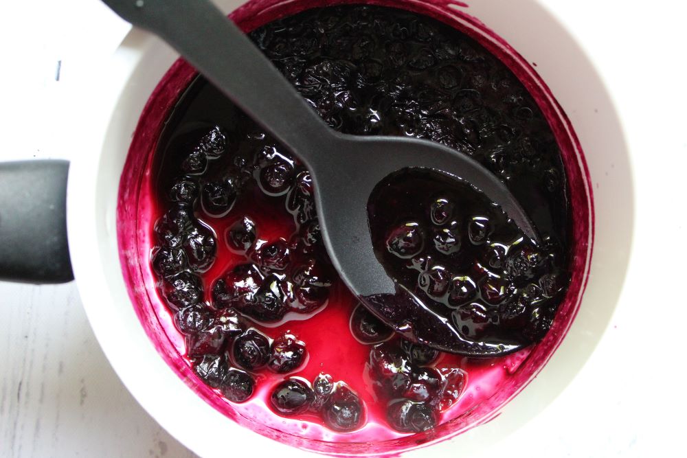 blueberry compote for goat cheese dip