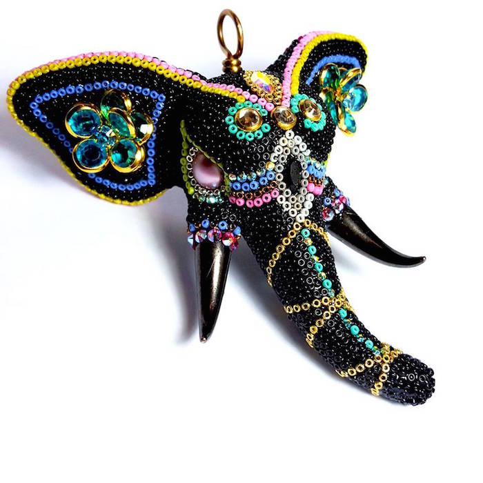 Elephant Handmade Pendant by Brass Thread Houston Jewelry