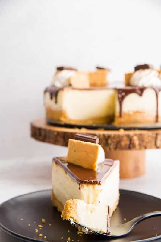 S'mores Cheesecake with Chocolate Ganache