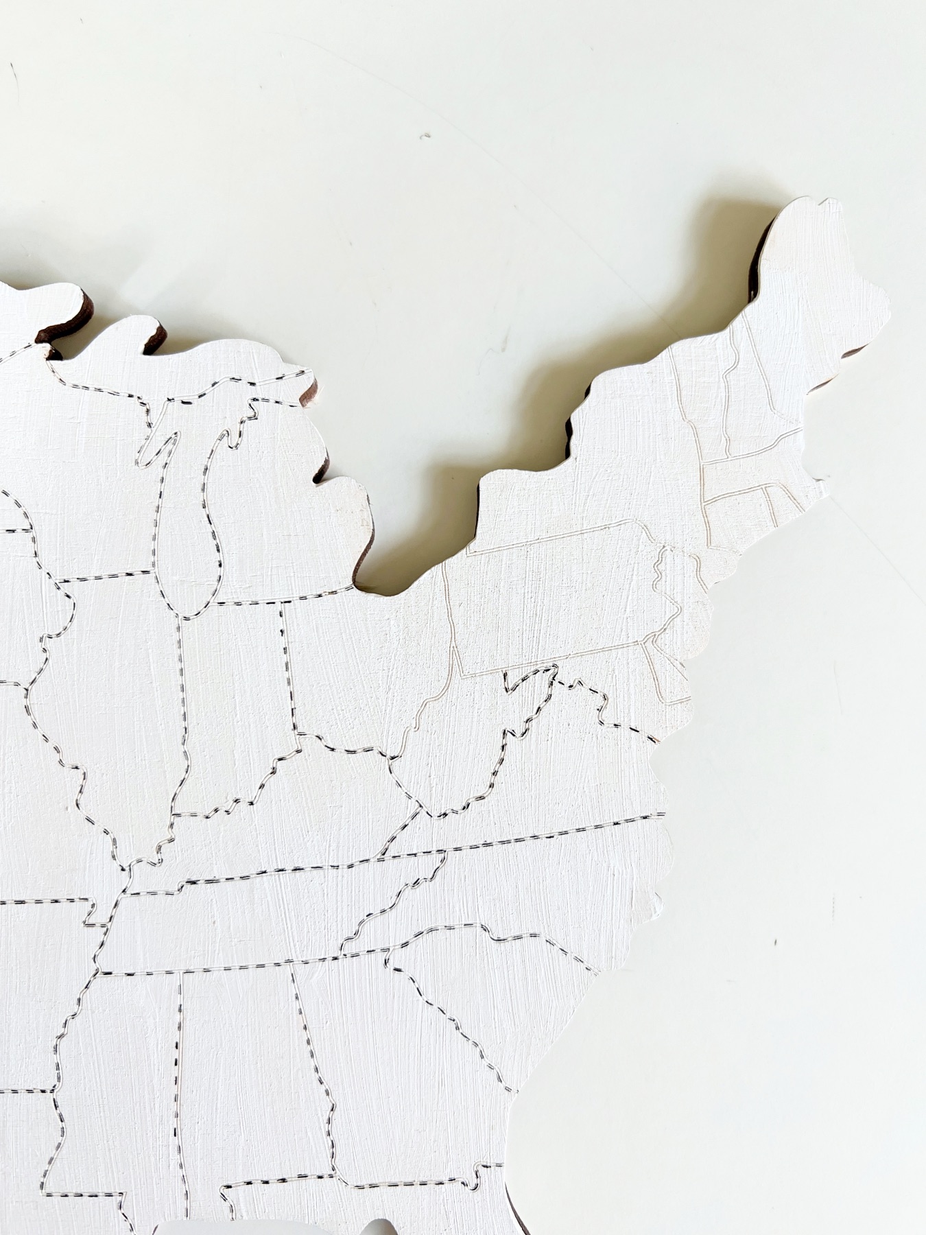 how to divide the usa states on a map painting diy