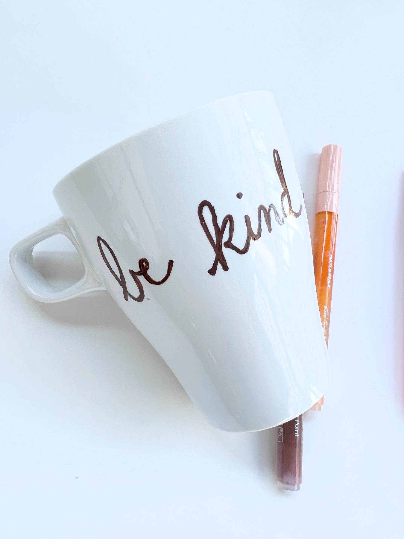 2nd layer of paint pen for a painted mug
