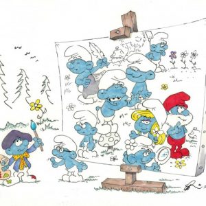 Painter Smurf Artwork by Gerard Baldwin | Smurfs Animator Gerard Baldwin