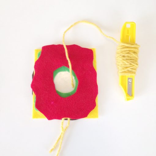 make a spool to save time | Make a Yarn Spool | How to Make a Pom Pom with Yarn | DIY Pom Pom Burger from the Pop Shop America Blog