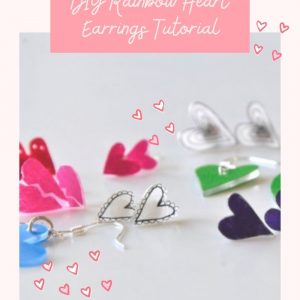 DIY Rainbow Heart Earrings Craft Tutorial Pop Shop America