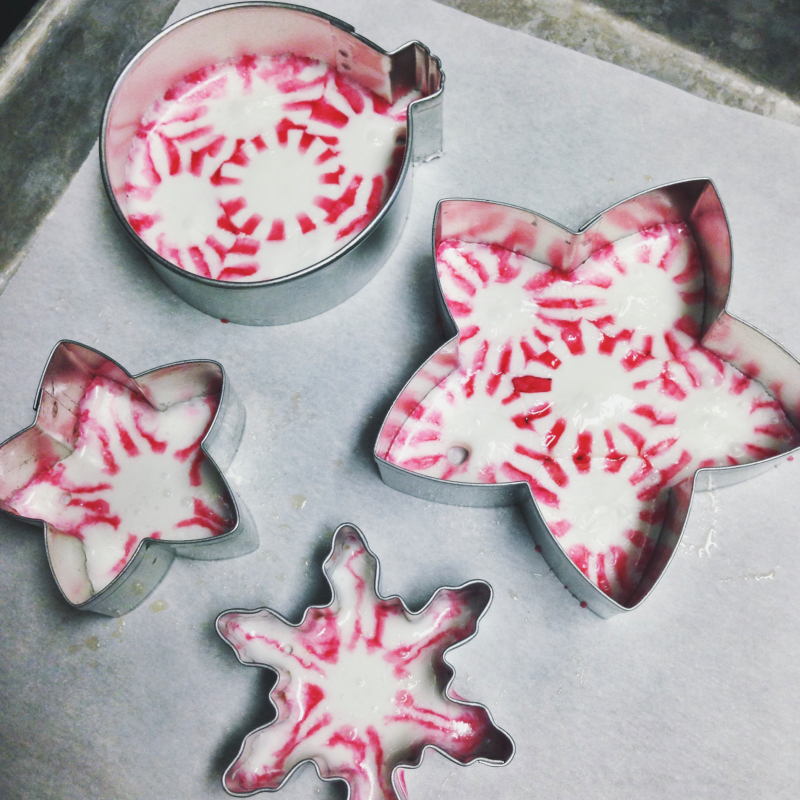Starlight Mint Ornaments Melted Candy Ornaments and Platters