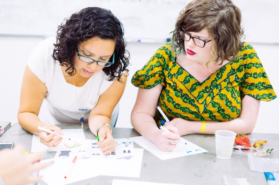 close up at shrinky dink art classes houston