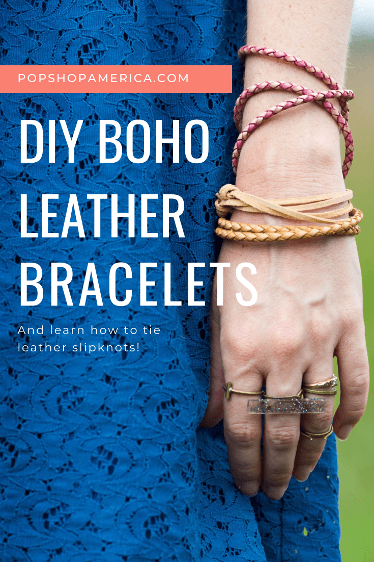 Boho Bangle  DIY Leather Bracelet  Happy Hour Projects
