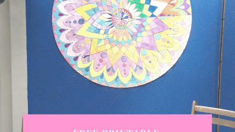 Free Printable Mandala Adult Coloring Poster