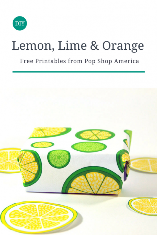 DIY lemon lime orange printables