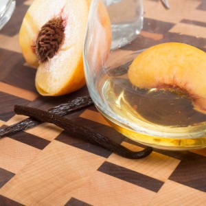 the impeachment cocktail recipe with vanilla bean infused whiskey and peach