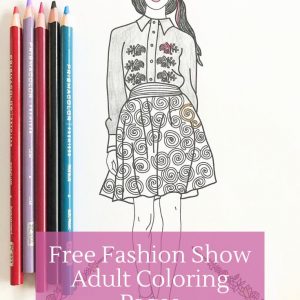 free fashion show coloring pages for adults